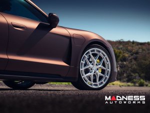 Porsche Taycan Custom Wheels - HFX-1 by Vossen - Satin Silver